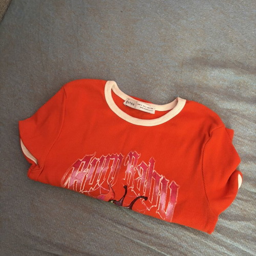 Bershka crop top like new, red and green, size S
