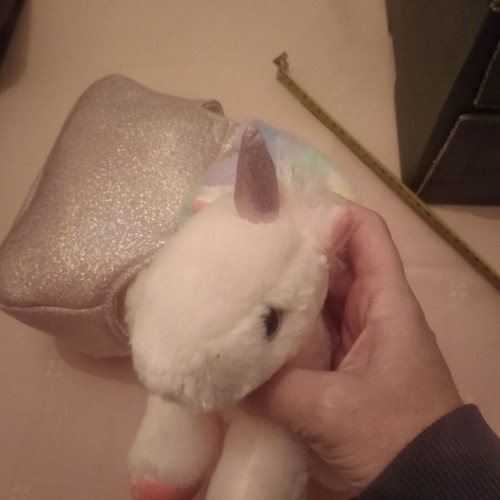 Children's plush bag like new with stuffed animal