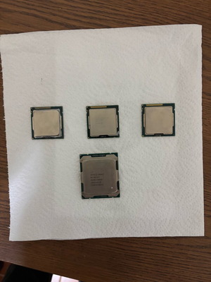 Intel Xeon E5-2663 v4, i5-3470, i3-3240, Pentium G860 processors