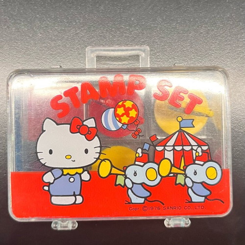 Hello Kitty stamp set used, vintage 1976