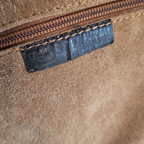 Borse in Pelle leather-suede handbag used, brown