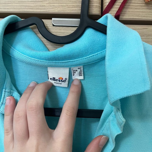 Ellesse Polo shirts like new, blue and light green, set of 2