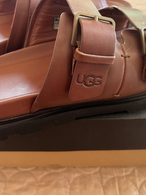 Ugg leather men's sandals size 44, brown