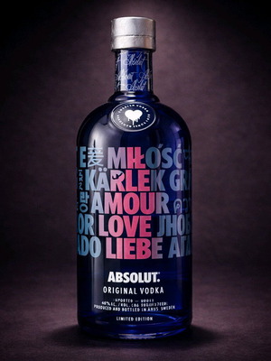 Absolut Vodka Limited Edition "LOVE" new sealed collectible bottle