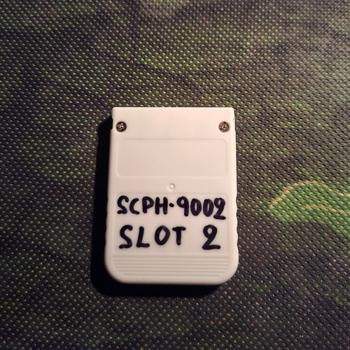 Chipped memory card for PlayStation (PS1) like new, model SCPH-9002