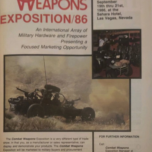 Combat Weapons magazine collectible, summer 1986, like new, English version