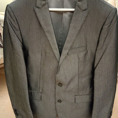 Men's Grey Pinstripe Suit Like New Size L