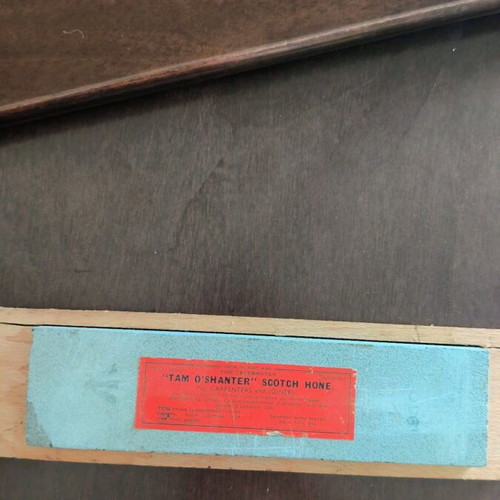 Vintage Tam O'Shanter Scotch Hone knife sharpener used