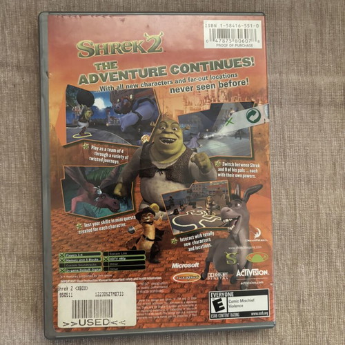 Shrek 2 Xbox Original NTSC game