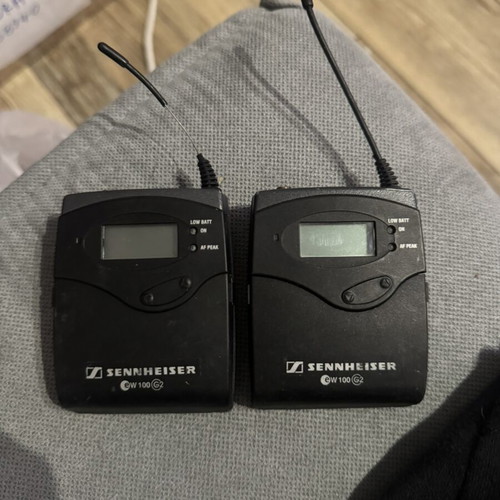 Sennheiser EW 100 G2 transmitter receiver pack used, 786-822 MHz