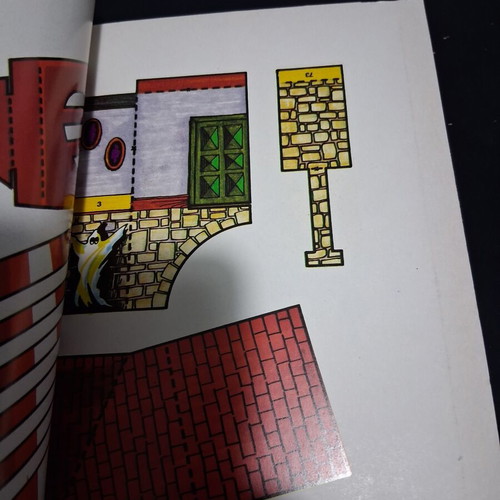 Blek 479 comic with mask, flags, paper craft, posters