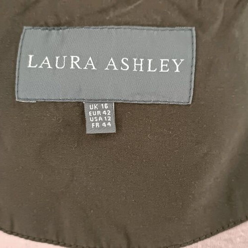 Laura Ashley women's used plus size lightweight autumn spring jacket khaki brown pink