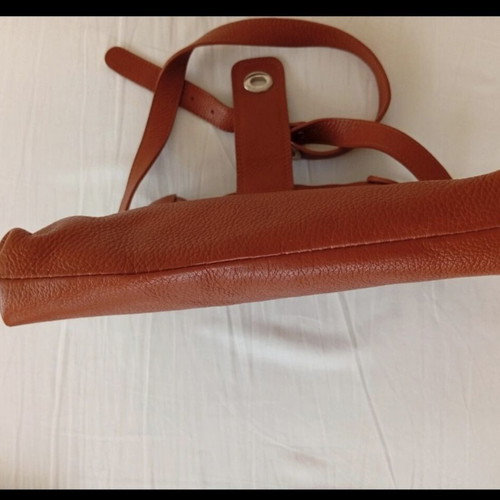 Leather crossbody bag like new, Italian, 26x24x5cm