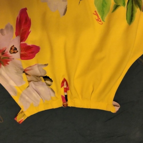 Ted Baker maxi dress yellow floral for girls size 8-9 years