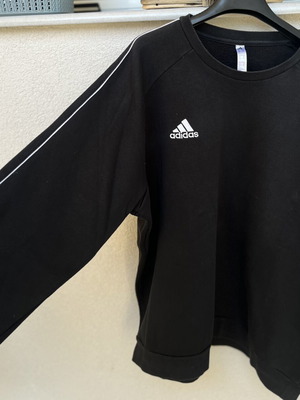 Adidas sweatshirt, black and white, XL