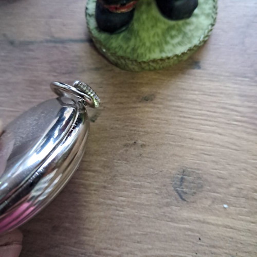 Bulls Eye pocket watch 50mm used, mechanical, needs cleaning