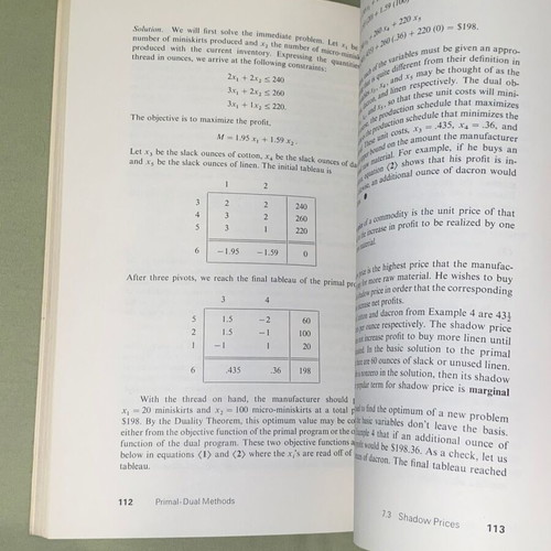Linear Programming with FORTRAN by Carvel S. Wolfe like new