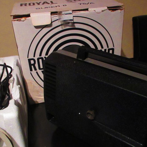 Royal Sound Super 8 Projector new in box from 70s