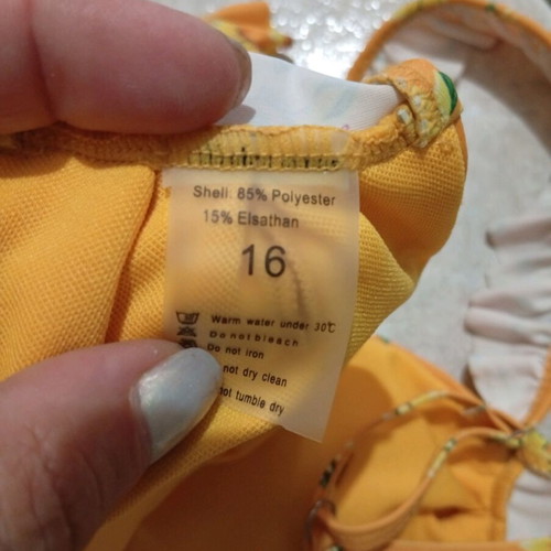 Teen swimsuit 16 years like new, yellow, size 170 cm