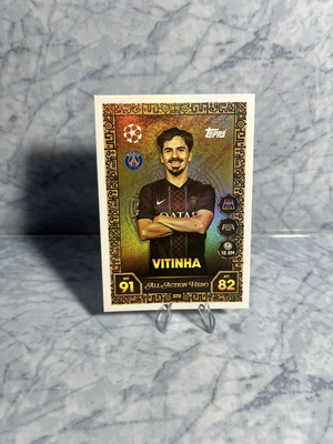 2025-26 Topps Match Attax Vitinha All-Action Hero Paris Saint-Germain #372 Foil