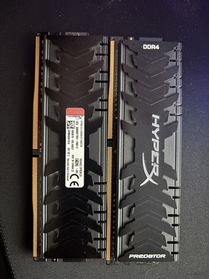 HyperX Predator DDR4 2x4GB RAM used 3000MHz