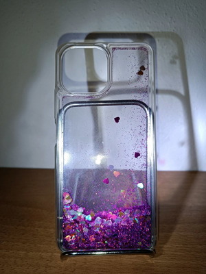 Θήκη iPhone σιλικόνης με glitter υγρό μεταχειρισμένη