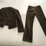 Julia Bergovich women's suit like new, dark green corduroy, size S and 34