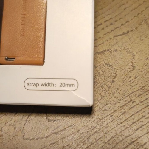 Huawei Original Leather Strap 20mm Khaki new for Watch GT 42mm