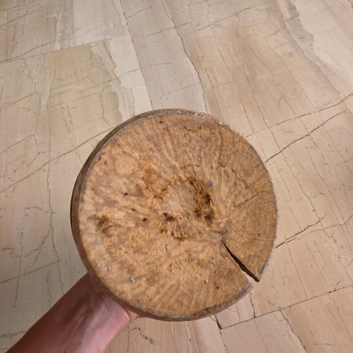 Wooden mortar and pestle