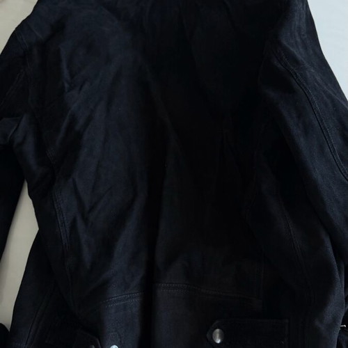 Now How black suede leather oversized L like new