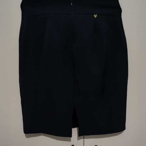 Enzzo dark blue knee-length skirt size large