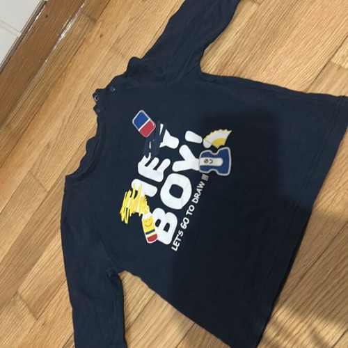 Thin long-sleeve shirt used, 12 to 18 months