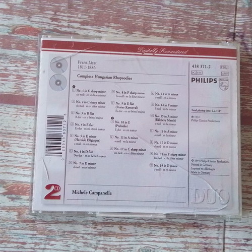 CD Complete Works of Liszt's Hungarian Rhapsody new, classical