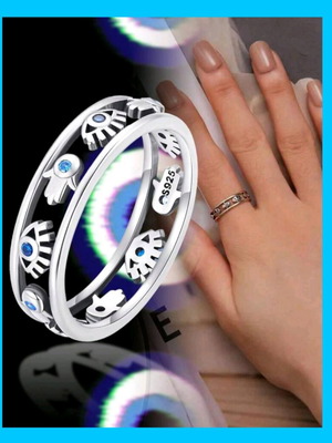 S925 Sterling Silver Ring new, simple and elegant with zirconia