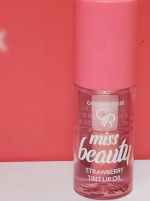Golden Rose Tint Lip Oil σαν καινούργιο, Strawberry