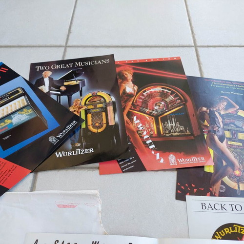 JukeBox Wurlitzer A4 Illustration Flyers new (1993)