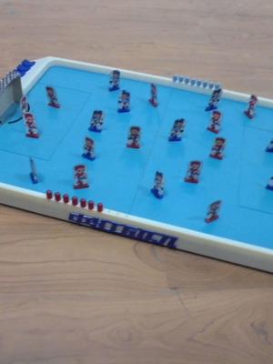 Old tabletop football game used, retro USSR model