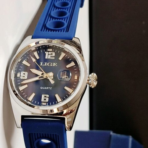 LIGE Pilot Sport Design Men's Watch new, quartz, silicone strap