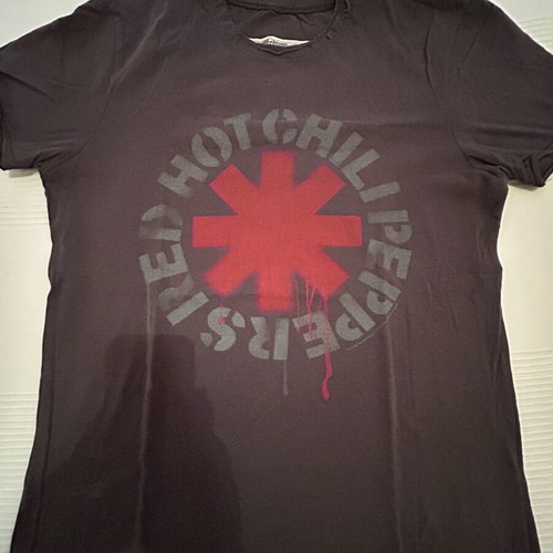 Amplified men's T-shirt, grey and red, size M, 50x68 cm