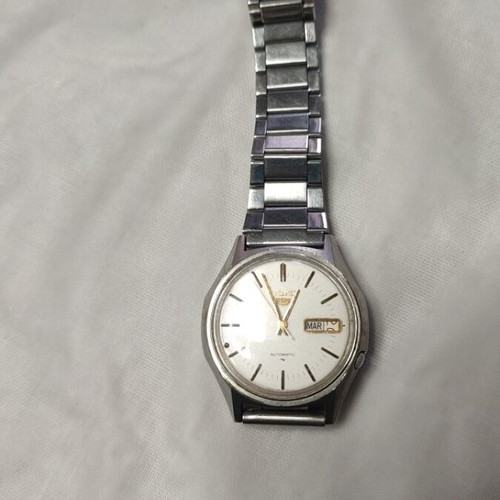 Seiko automatic watch used, gold and silver