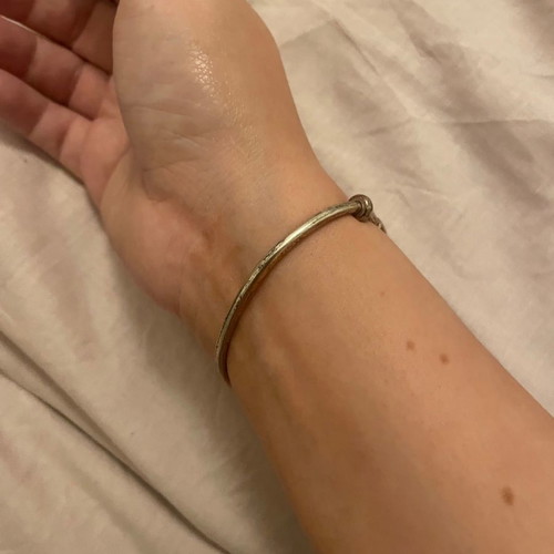 Links Of London Ladies Amulet 925 Rose Gold Vermeil Cuff Bracelet used