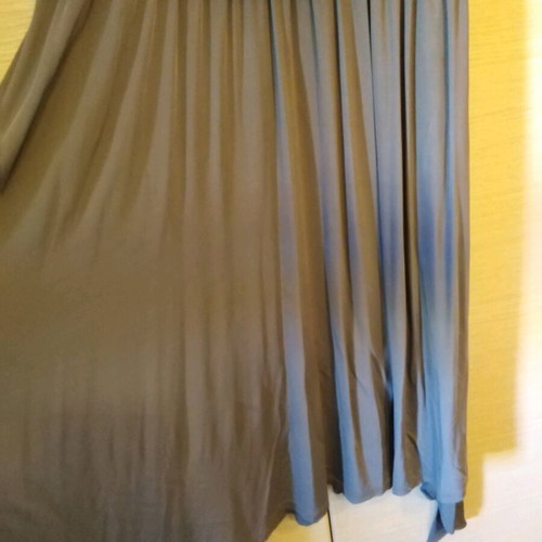 Ikks dress like new, grey-green, v neckline, flared cut