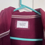 Μπορντώ Ζακέτα Alcott Large μέγεθος σαν καινούργιο με κουκούλα