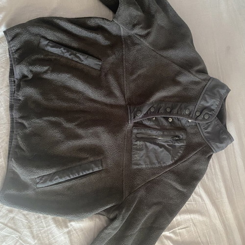 Pull & Bear Pacific Republic black fleece sweatshirt
