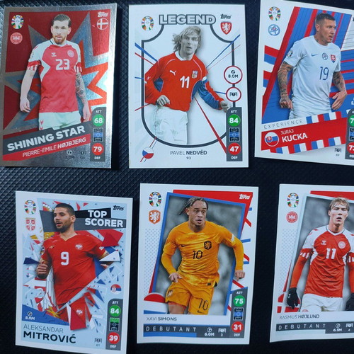 Euro 2024 football player cards