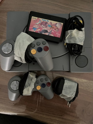 Polystation console used with one cartridge and accessories