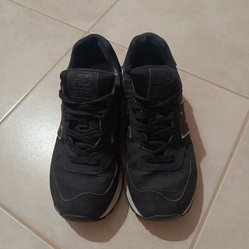 New Balance 574 sneakers used, size 38, black multicolor