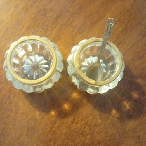 Vintage Serving Set caviar and spices mid century 60s like new