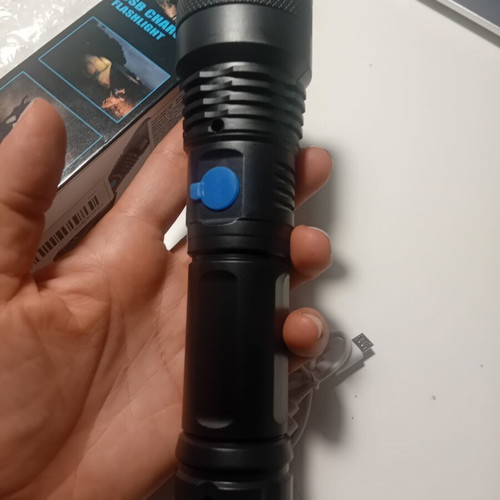 Rechargeable LED Tactical Flashlight new with USB cable