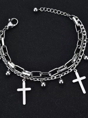 Bracelet new stainless steel silver color